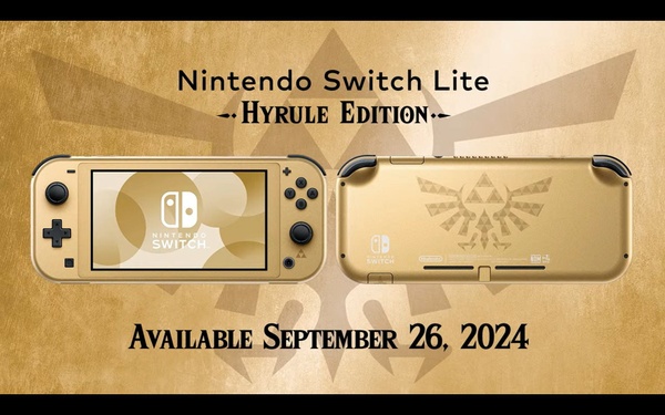 Nintendo Switch Lite Hyrule Edition, aperti i pre-order