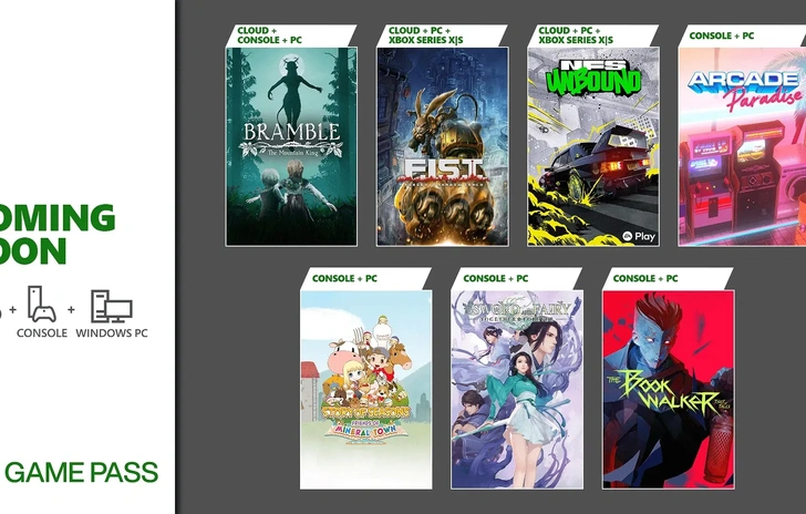 Xbox Game Pass 7 giochi in arrivo