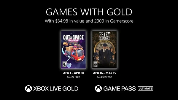 Games with Gold, i titoli di aprile