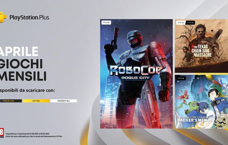 PlayStation Plus i giochi di aprile con Robocop Rogue City