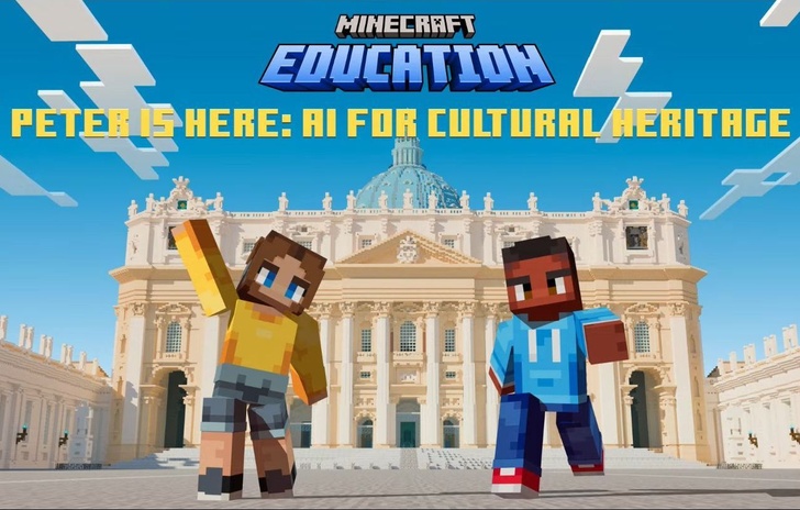 Minecraft Education Peter is Here AI for cultural heritage il Progetto di Microsoft e Città del Vaticano