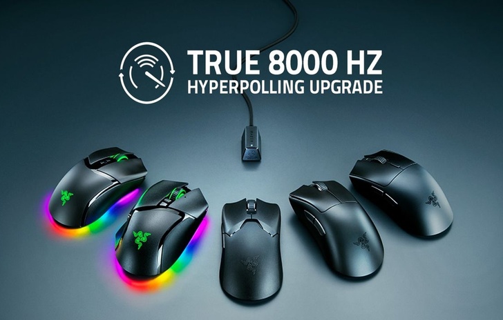Razer gaming mouse update del polling wireless a 8000 Hz