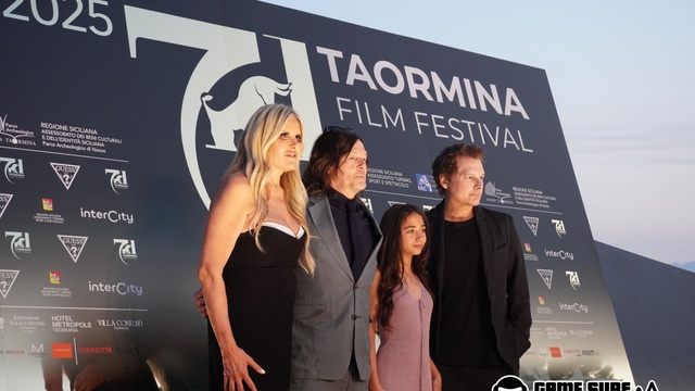 Ballerina incanta Taormina Len Wiseman e Norman Reedus presentano il film nel cuore della storia