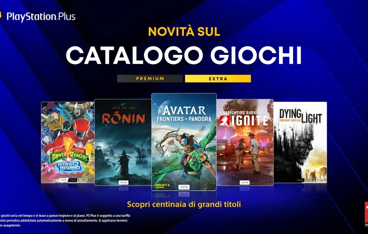 PlayStation Plus i giochi Extra e Premium di luglio