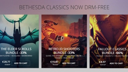 I classici Bethesda senza DRM scontati su GoG
