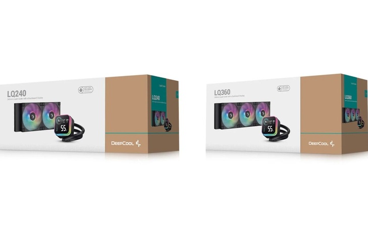 DeepCool Serie LQ liquid cooling AIO con LCD e ARGB FD12