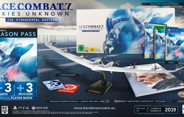 Ace Combat 7 Skies Unknow mostra ledizione speciale