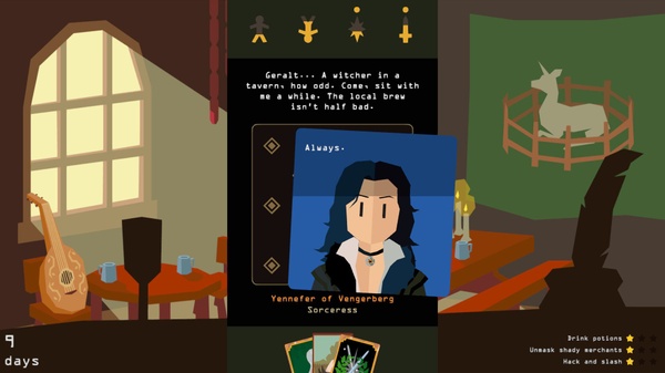 Reigns: The Witcher, una moneta per lo Strigo e il suo menestrello – Recensione PC