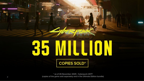 Cyberpunk 2077 sale a 35 milioni di copie vendute