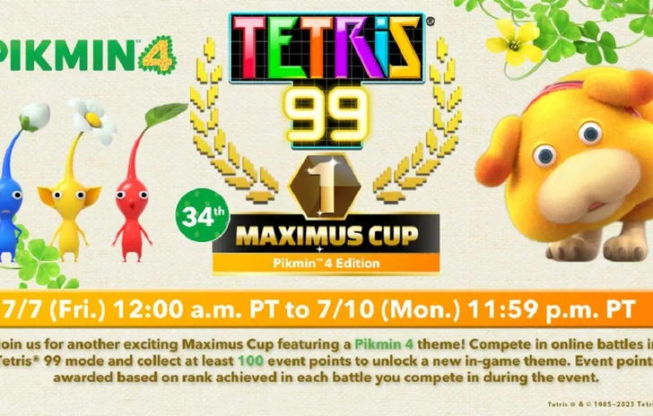 I Pikmin sbocciano su Tetris 99 in un nuovo evento 