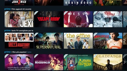 Amazon Prime Video ora anche per vendita e noleggio