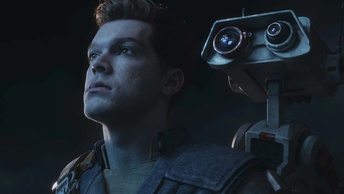 Cal e BD-1 in Star Wars Jedi: Survivor. Crediti: Respawn Entertainment/Electronic Arts