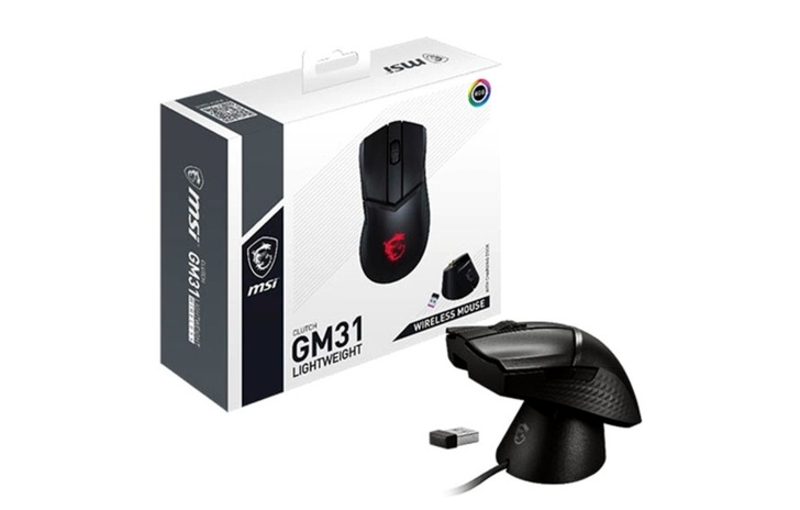 MSI Clutch GM31 wireless Veloce e sensibile peso piuma