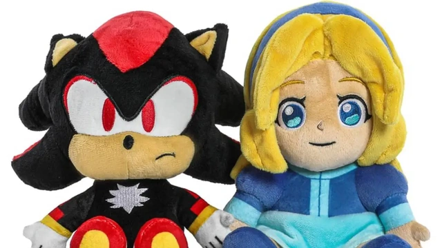 Sonic the Hedgehog Shadow e Maria nel peluche di coppia