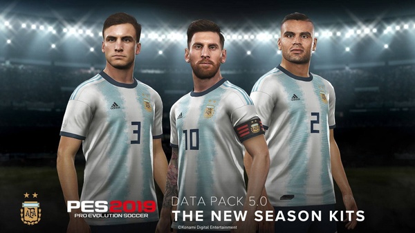 PES 2019 - Corposo aggiornamento per Visi e Divise grazie al Data Pack 5.0