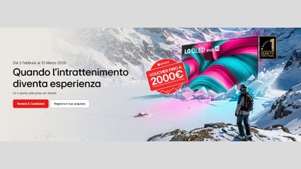 LG e Snowit - Promo televisori con voucher fino a 2.000EUR