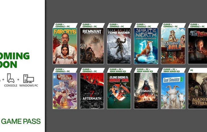 Xbox Game Pass la prima ondata di dicembre