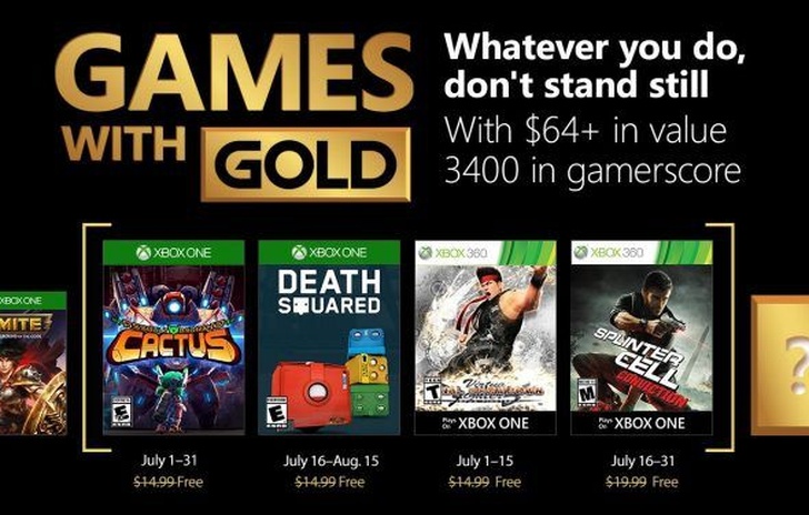 Ecco lofferta di Luglio dei Games With Gold