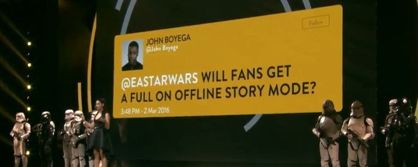 [E3 2017] Star Wars Battlefront II sul palco EA