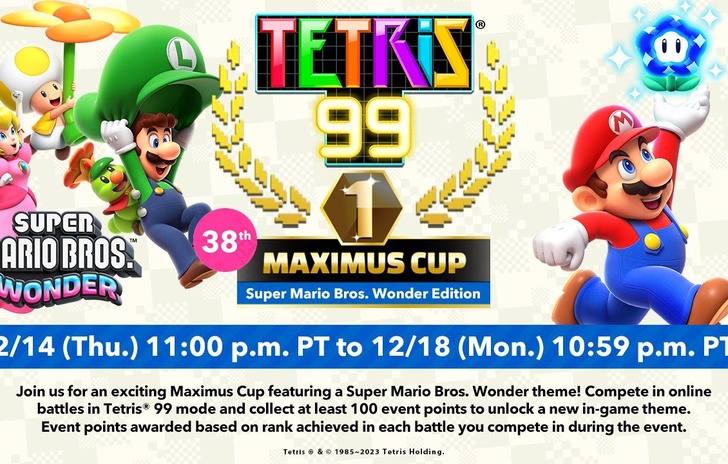 Wario Ware Move It e Super Mario Bros Wonder arrivano su Tetris 99