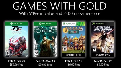 Games With Gold di Febbraio: ecco quali sono