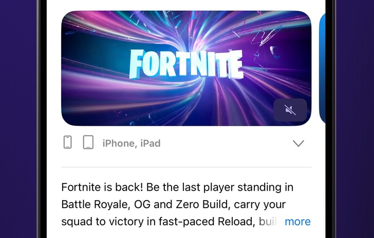 Apple vs Epic Fortnite torna sullApp Store americano