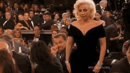 [GG16] Leonardo DiCaprio commenta il buffo "scontro" con Lady Gaga