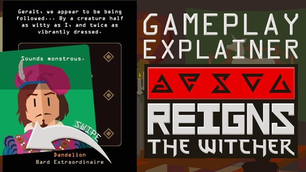 Reigns: The Witcher spiega il suo gameplay con un trailer