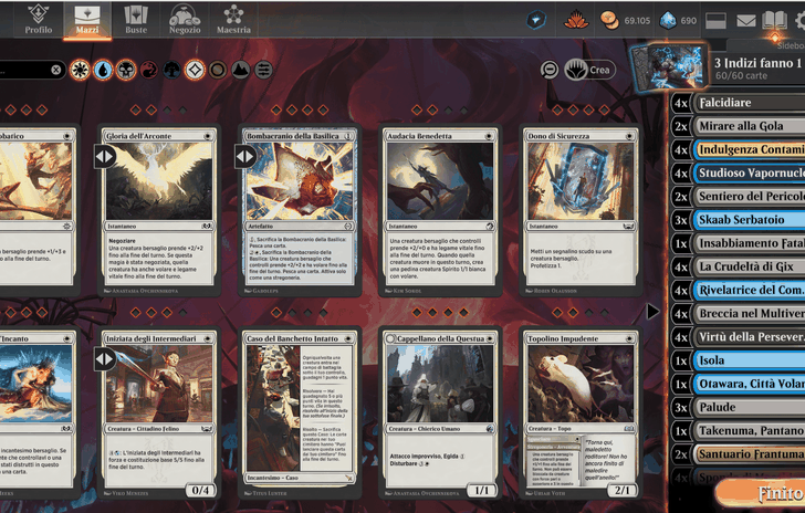 Speciale Magic The Gathering Delitti al Maniero Karlov raccogliere prove nel mazzo killermeta
