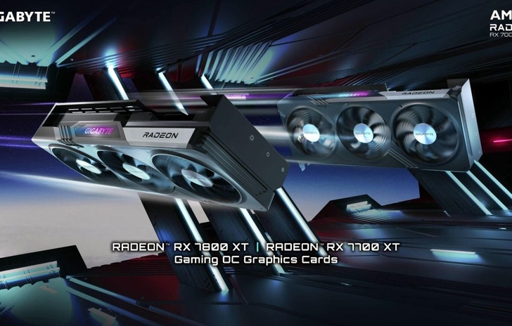 Gygabyte  Schede grafiche AMD Radeon RX 7800 XT ed RX 7700 XT