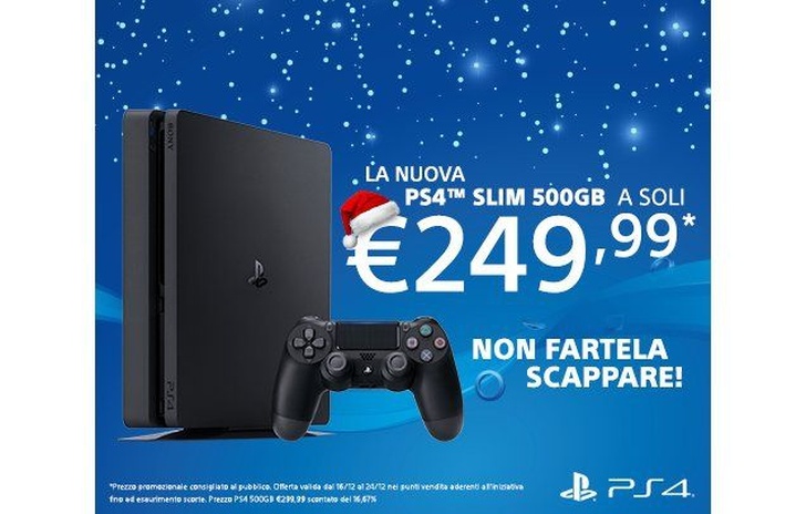 PS4 Slim a 50� in meno fino a Natale