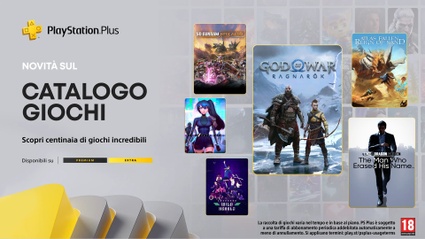 PlayStation Plus: giochi Extra e Premium di gennaio, con GoW Ragnarok
