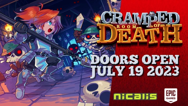 Esplora dungeon e risolvi puzzle in Cramped Room of Death