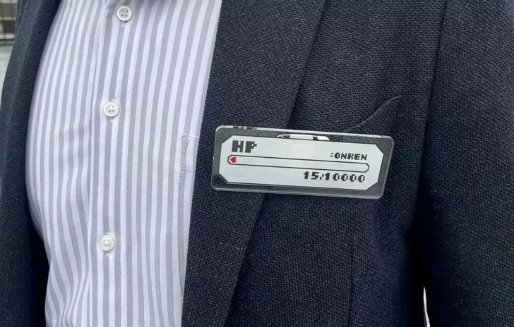 Targhetta con gli HP Residui dagli RPG al posto di lavoro