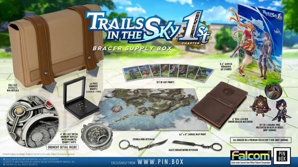 Trails in the Sky 1st Chapter, annunciata la Bracer Supply Box con tanti gadget