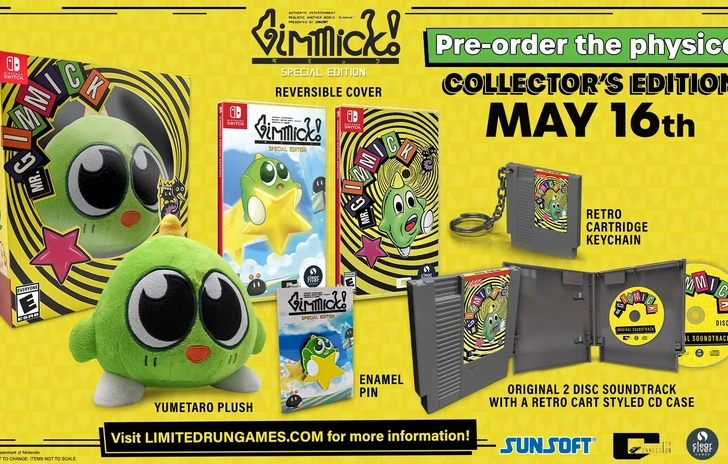 Gimmick Special Edition annunciate le edizioni fisiche per Switch e PS4