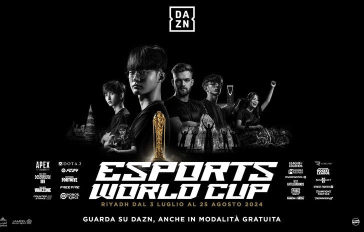 Dazn trasmetterà in diretta la prima coppa del mondo di eSports