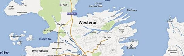 Creata da un fan, ecco la Google Maps di Westeros