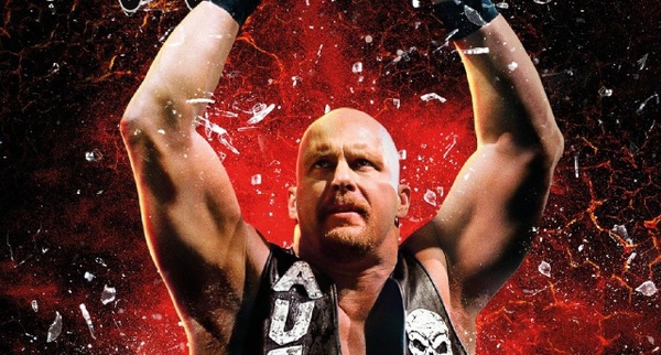 Stone Cold Steve Austin sulla copertina di WWE 2K16