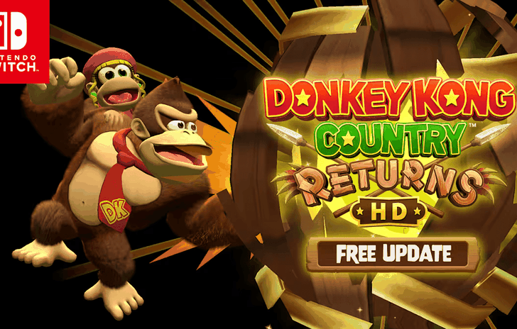 Donkey Kong Country Returns HD si aggiorna Dixie Kong si unisce alla festa