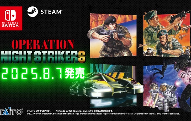 Operation Night Strikers data di uscita per la raccolta di classici arcade Taito