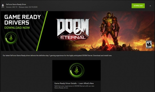 NVIDIA rilascia nuovi GeForce Driver per Doom