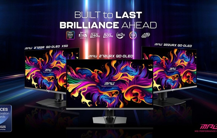 CES 2025 Da MSI i monitor gaming QDOLED con IA