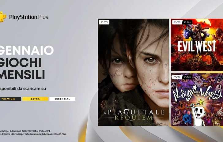 PlayStation Plus i giochi gratuiti del mese di gennaio