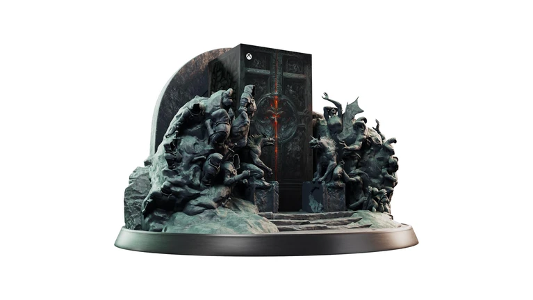 Diablo IV trasforma Xbox Series X in una scultura infernale