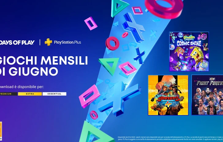 PlayStation Plus con i Days of Play tanti giochi a giugno