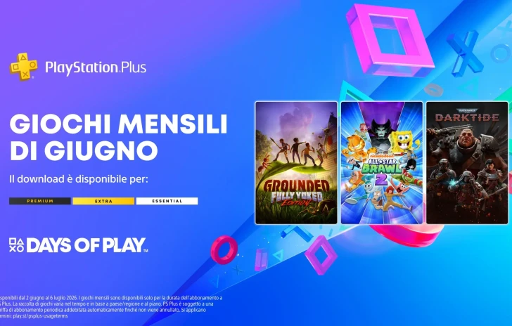 PlayStation Plus i giochi di giugno con Grounded