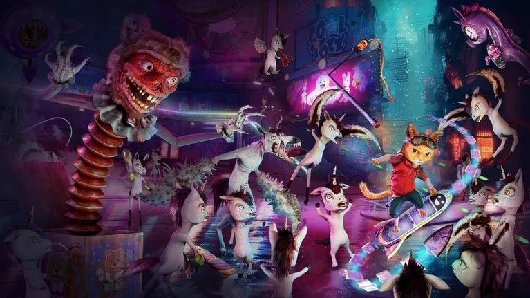 Gori Cuddly Carnage gatti unicorni e sangue nel nuovo trailer 