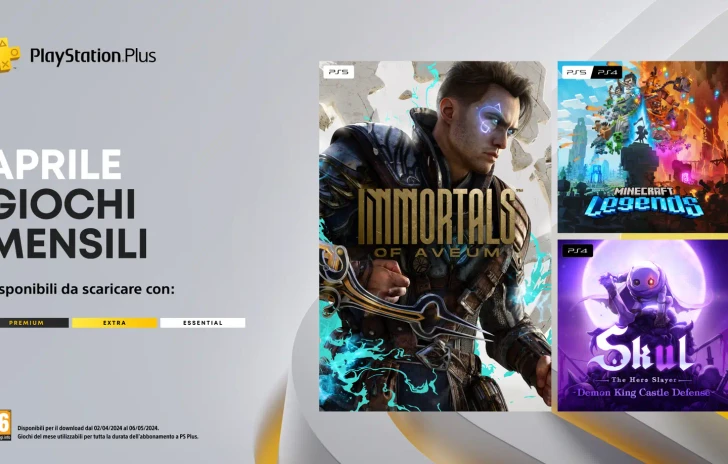 PlayStation Plus i titoli di aprile