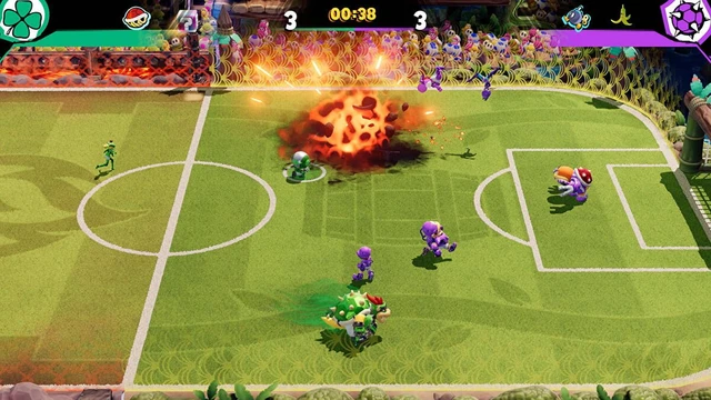 Mario Strikers Battle League Football Mario e pronto a scendere in campo